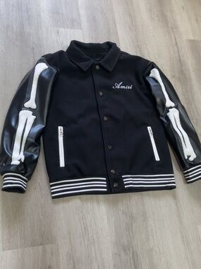 AMIRI Bones-Blowout Bomber Jacket - Men’s Large